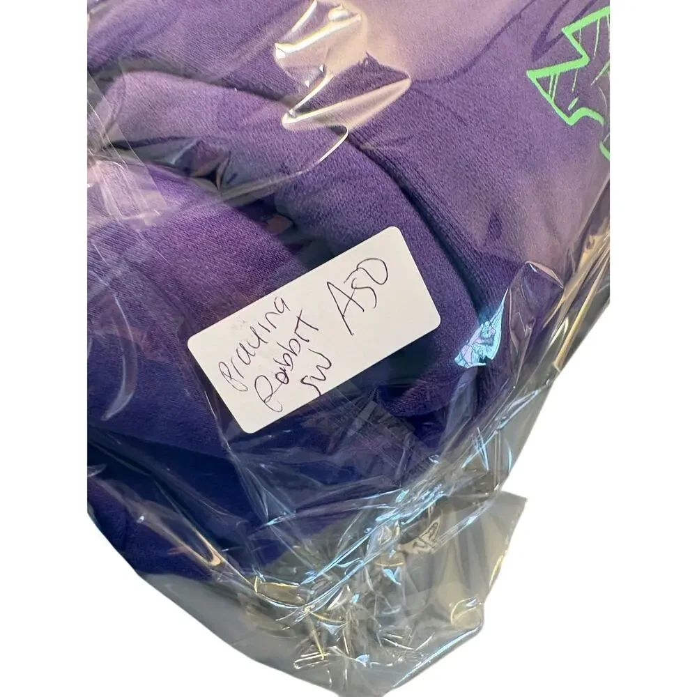 praying rabbit sweatshirt mens size large cropped or womens oversized - Picture 8 of 8